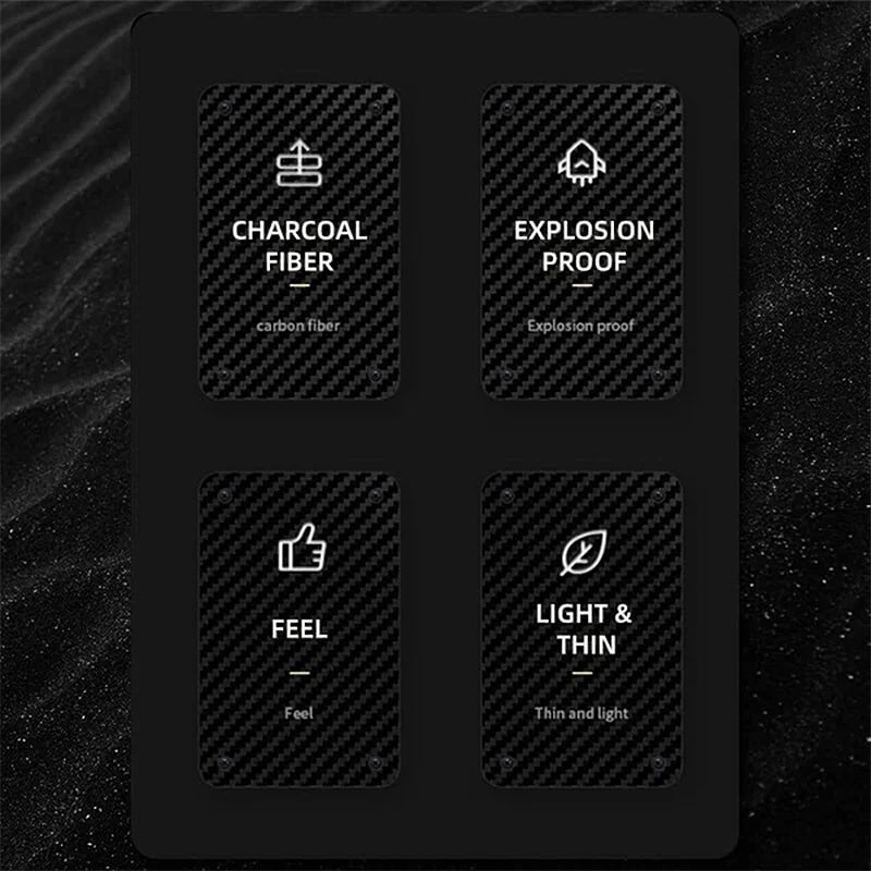 Borderless Carbon Fiber Pattern Magnetic Phone Case