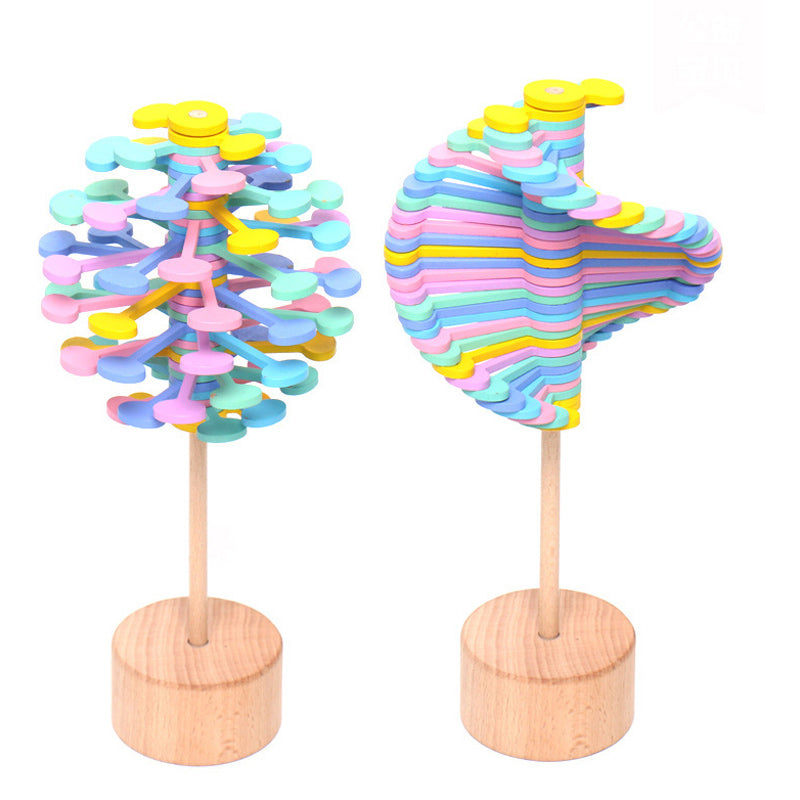 Wooden Spiral Lollipop-Stress Relif Toy