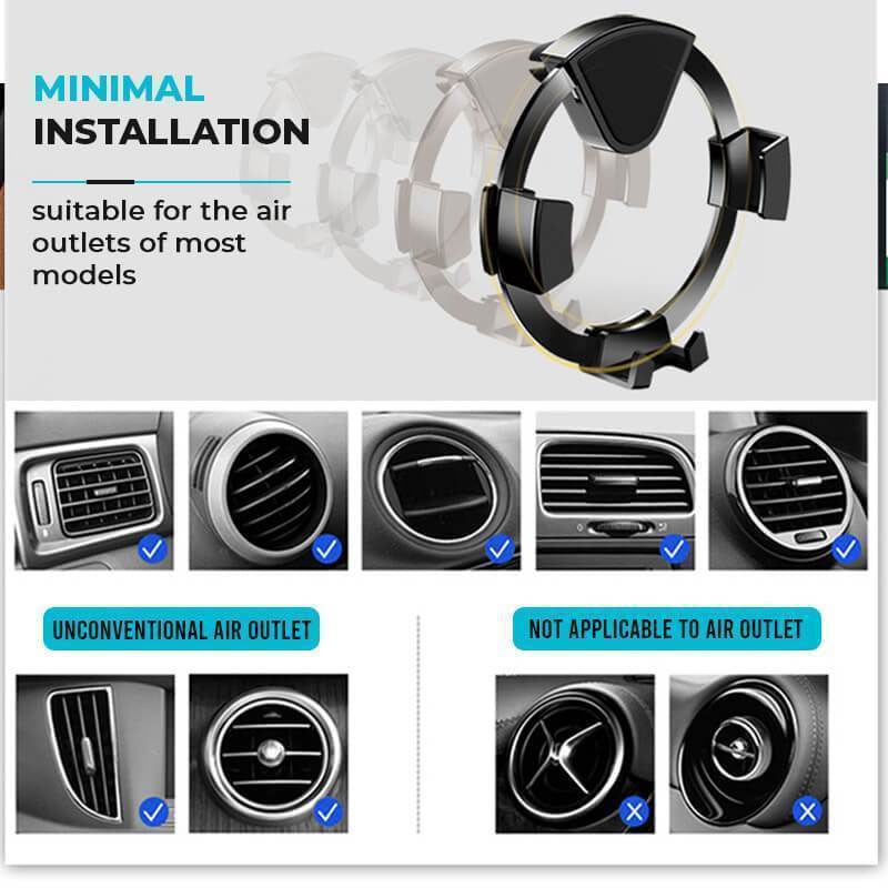 Round Car Phone Holder