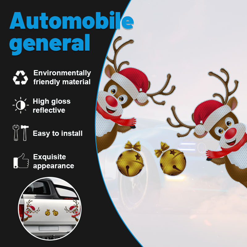 Christmas Honeycomb Reflective Magnetic Stickers