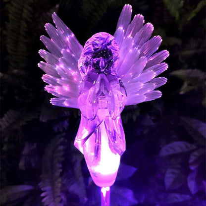 LED  Outdoor Multi-Color Changing Solar Angel Lamp