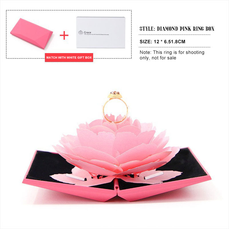 Rotating Rose Ring Box