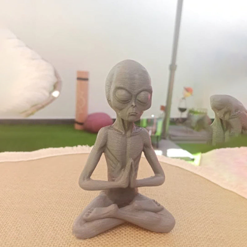 Alien Garden Resin Statue