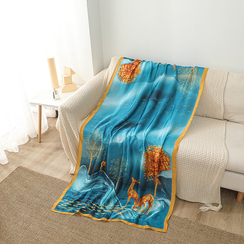 Silk Scarf Women Chiffon Shawl