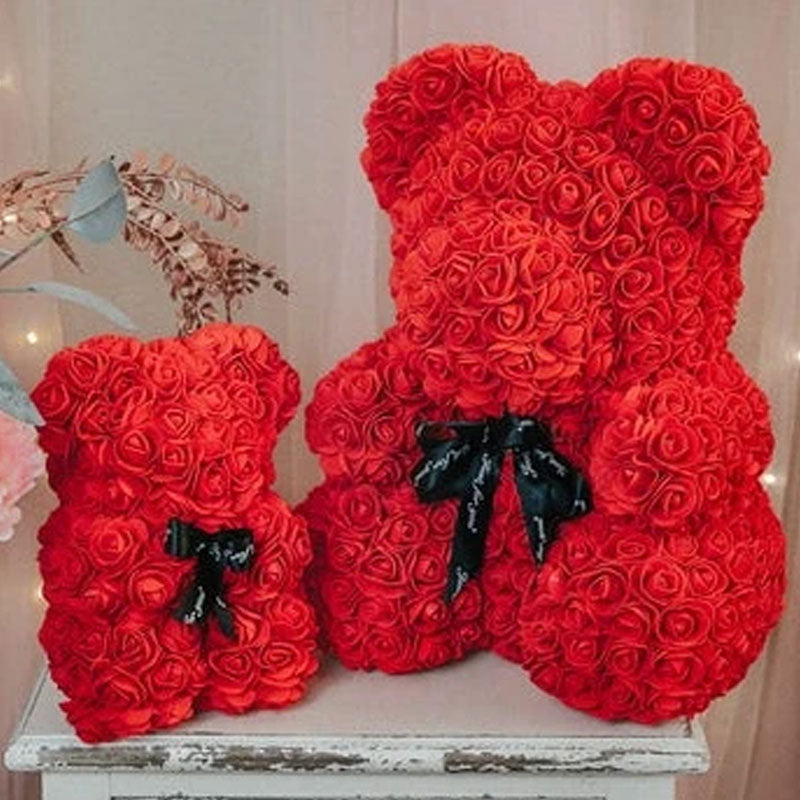New Valentine's Day Gift Eternal Flower Rose Bear Creative Simulation PE Foam