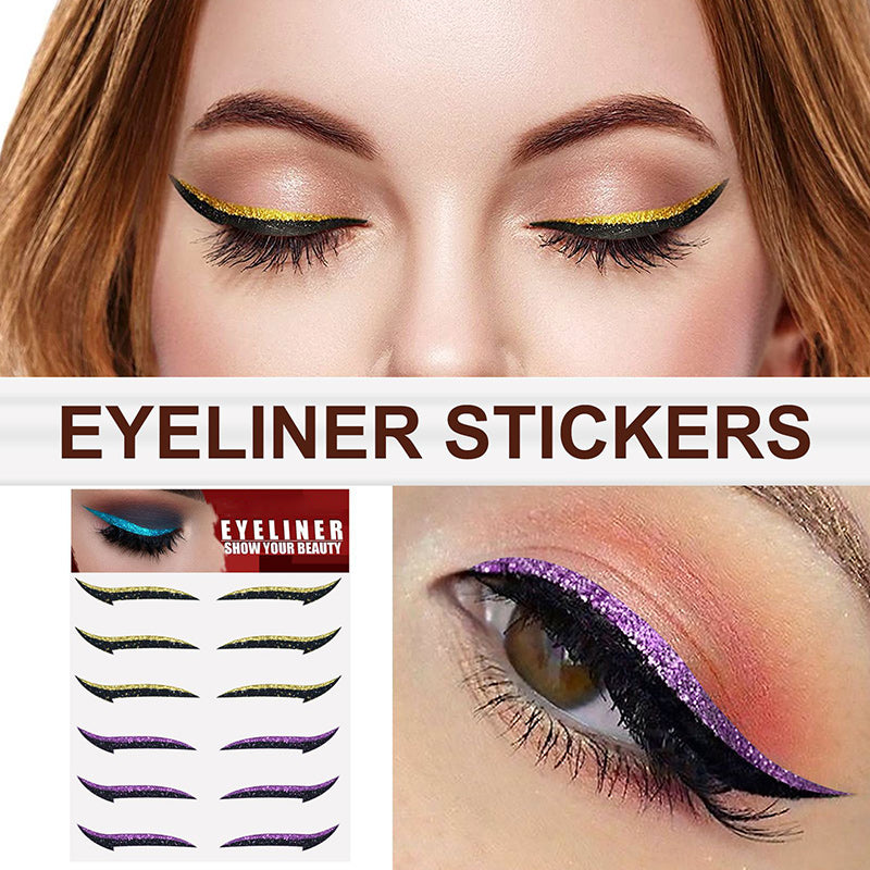 6 Pairs Self Adhesive Eyeliner Stickers