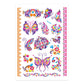 Fluorescent Butterfly Tattoo Sticker