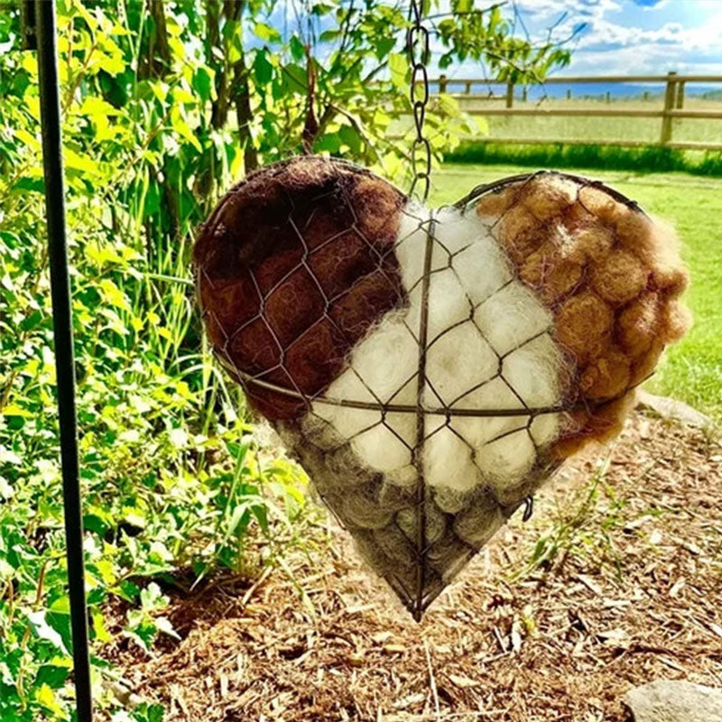 Bird Nesting Heart Outdoor Yard Art