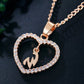 Heart A-Z Initial Letter Necklace