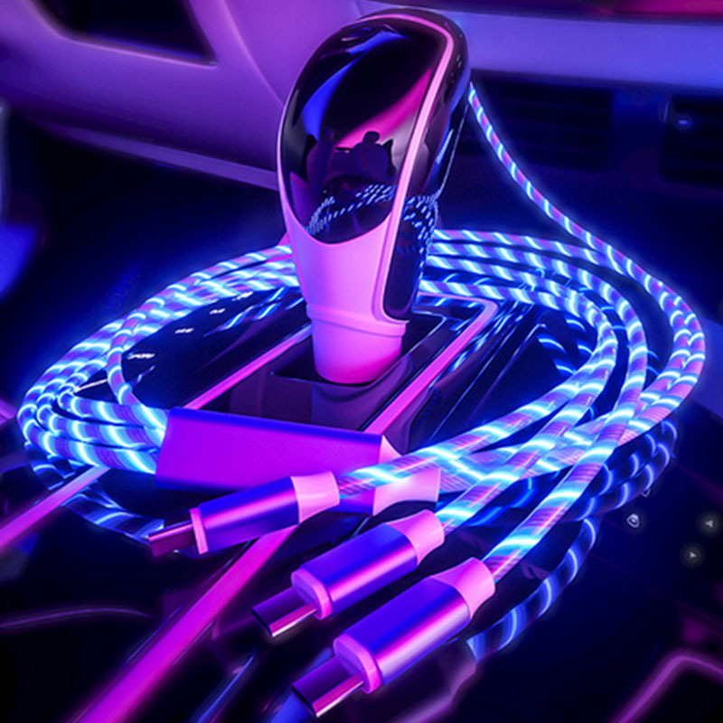 Universal Cable 3 In1 Metal Streamer Quick Charge Data Cable