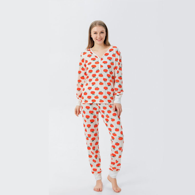 Halloween Pumpkin Full Print Family Pajamas Set