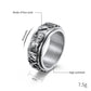 Ancient Egyptian Symbols Titanium Steel Spinning Ring