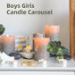 Boys Girls Candle Carousel