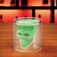 Double Walled Skull Glass Mug For Hot & Cold Drinks
