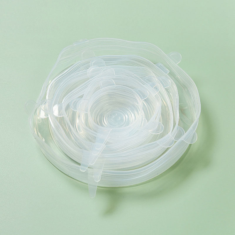 Food Grade Silicone Fresh Cover (A set of six )