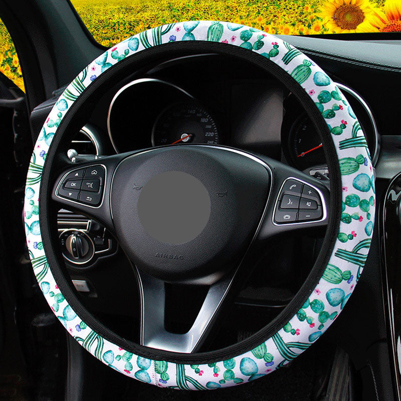 Seven-color Rainbow Steering Wheel Cover