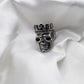 Folbom - Vintage Crown Skull Titanium Steel Ring