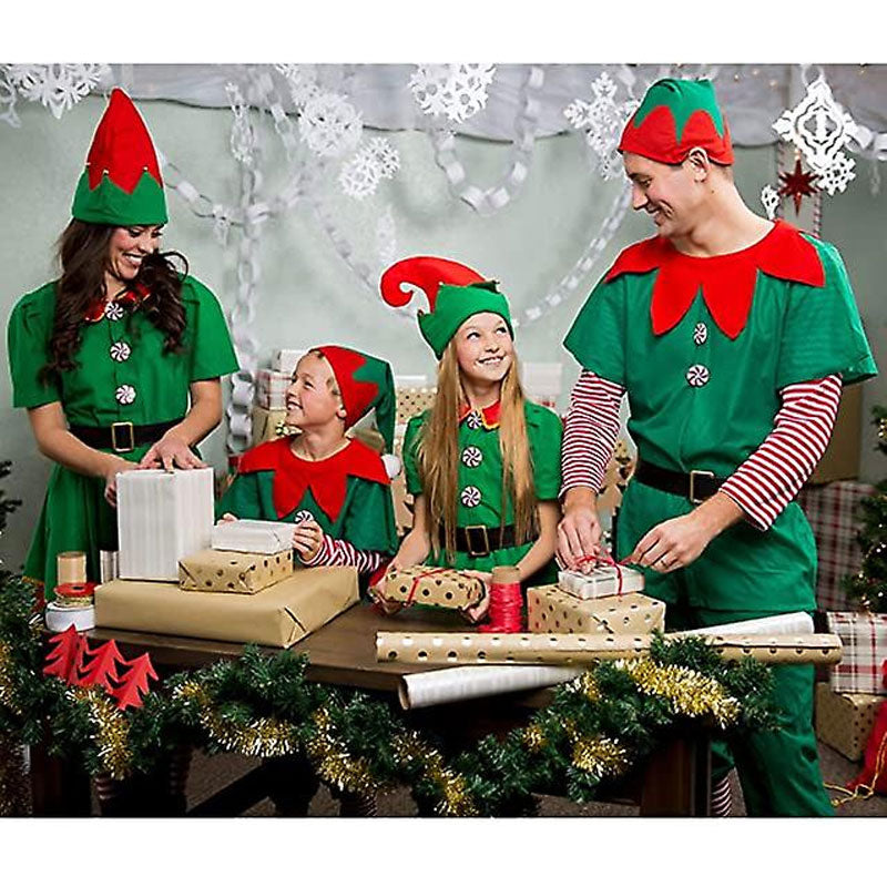 Christmas Parent-child Dress Up, Christmas Elf Dress Up