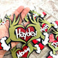 Personalized Grinch Ornament- Stocking Tag