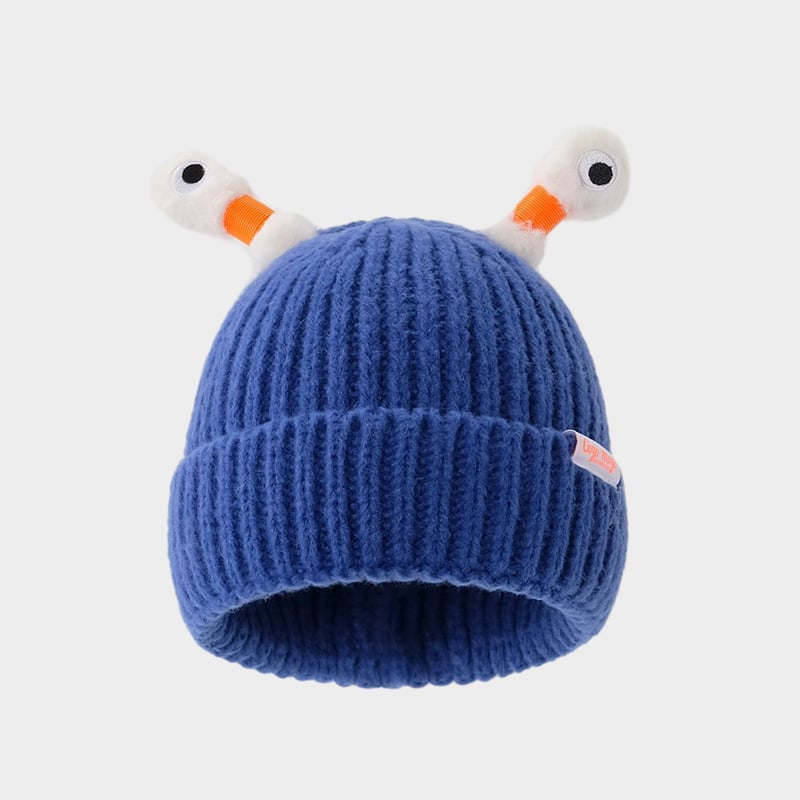 🔥Winter Parent-Child Cute Glowing Little Monster Knit Hat/Cute glowing little monster knitted hat