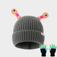 🔥Winter Parent-Child Cute Glowing Little Monster Knit Hat/Cute glowing little monster knitted hat