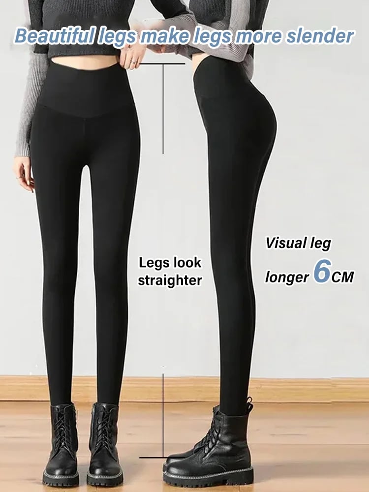 Ice Silk Stretch Skinny High-Waisted Nine-Point Leggings