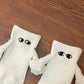 Magnetic Suction Hand Couple Socks Cartoon Cute Breathable Comfortable Socks Women Holding Hands Socks