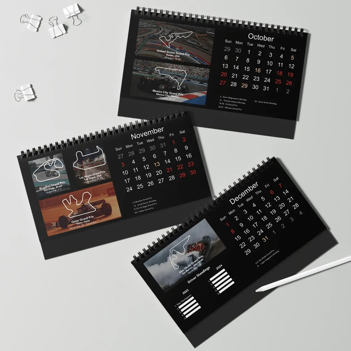 2024 Kalender/2024 F1 Desk Calendar