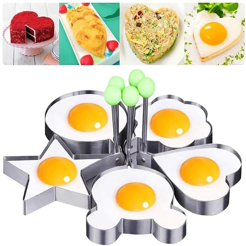 Kreativ omelettform i rustfritt stål/Creative Stainless Steel Omelette Mold