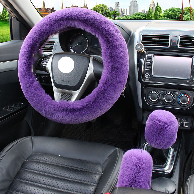 Steering wheel cover Gear cover Handbrake cover