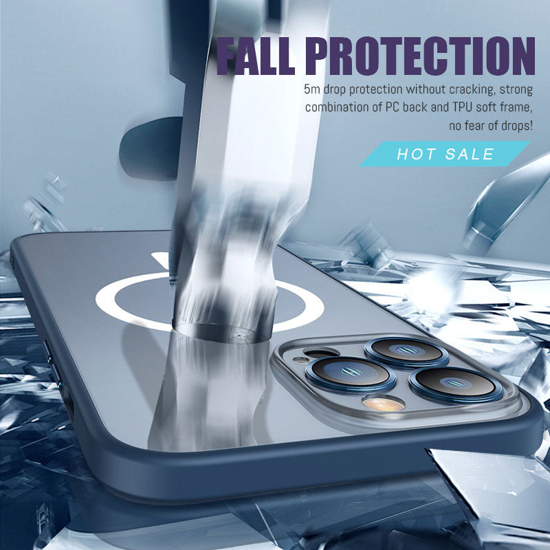 Frosted Magnetic Metal Phone Case