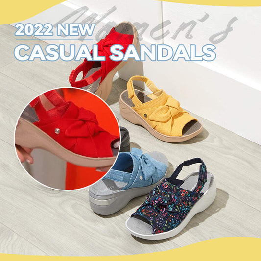 2022 New Bow Casual Platform Sandals