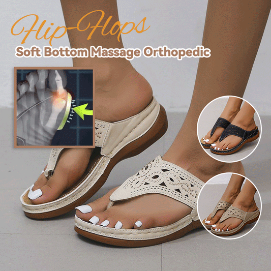 2022 Soft Bottom Massage Orthopedic Flip-Flops