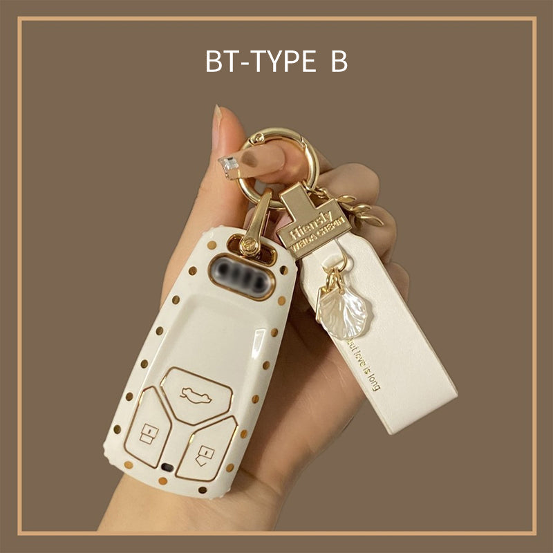 Suitable for Audi Polka Dot Key Case