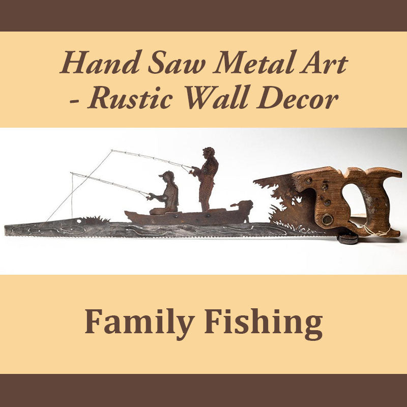 🤓father's Day Unique Gift🎁Hand Saw Metal Art - Rustic Wall Decor