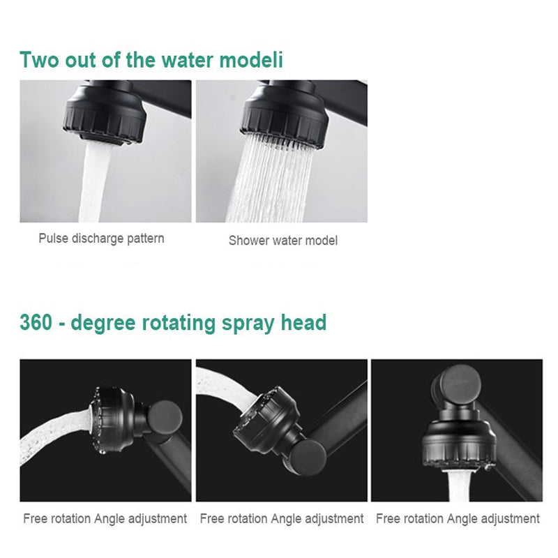 360 Degrees Can Be Freely Rotated And Adjusted Single Hole Rotating Bathroom Hot And Cold Water Faucet