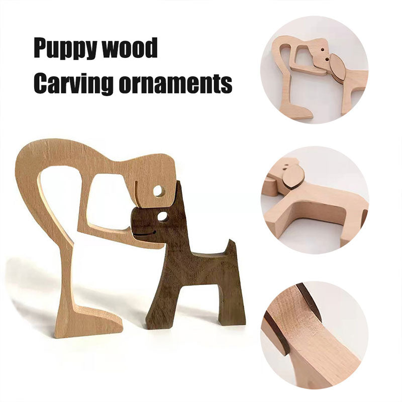 Wooden Dog Ornaments