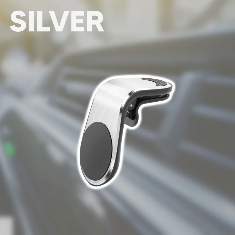 Universal 360 Degrees Rotation L-Shape Magnetic Car Phone Holder