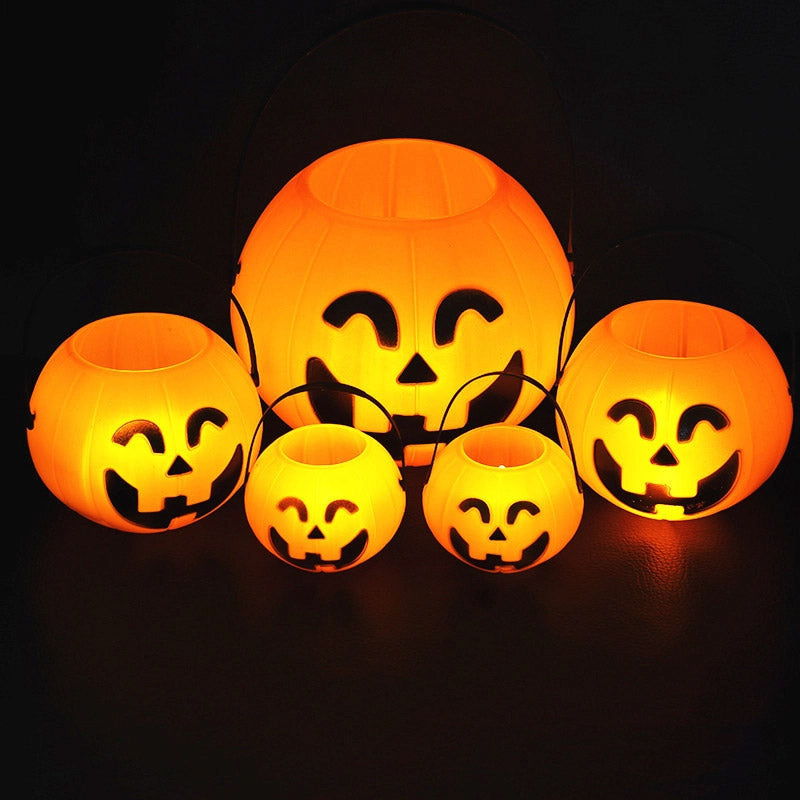 Halloween Mini Plastic Pumpkin Bucket