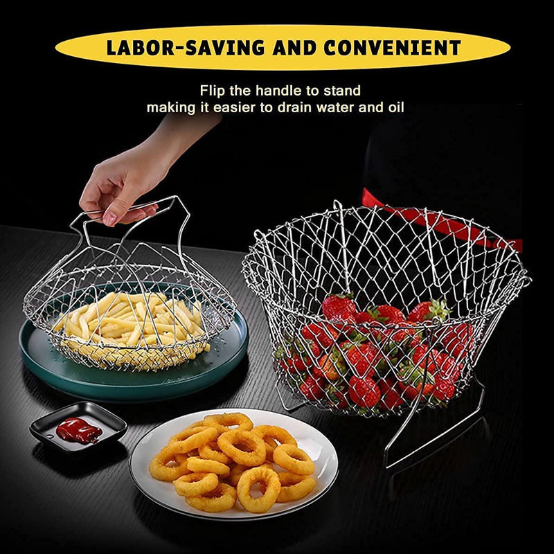Stainless Steel Telescopic Frying Basket