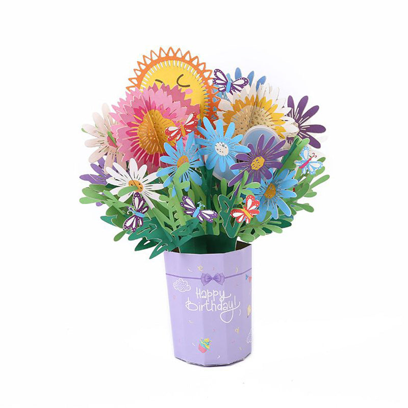 3D Bouquet, Popup Greeting Card