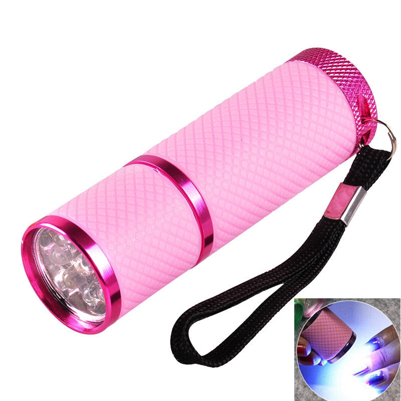 Portable Mini UV 9 LED Purple Light Nail Lamp