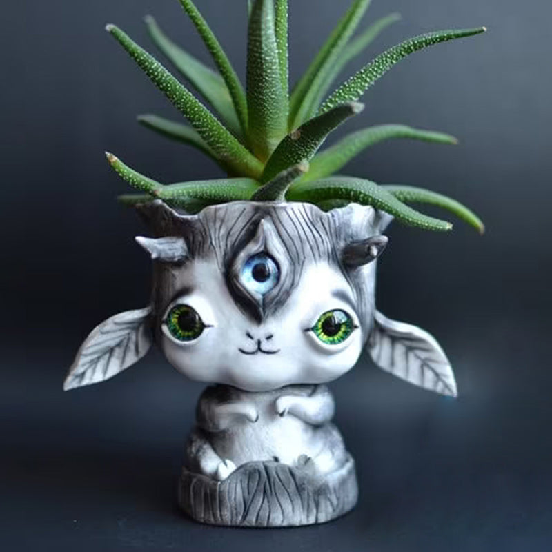 Cute Succulent Planter and Tiny Air Plant Holder Snails