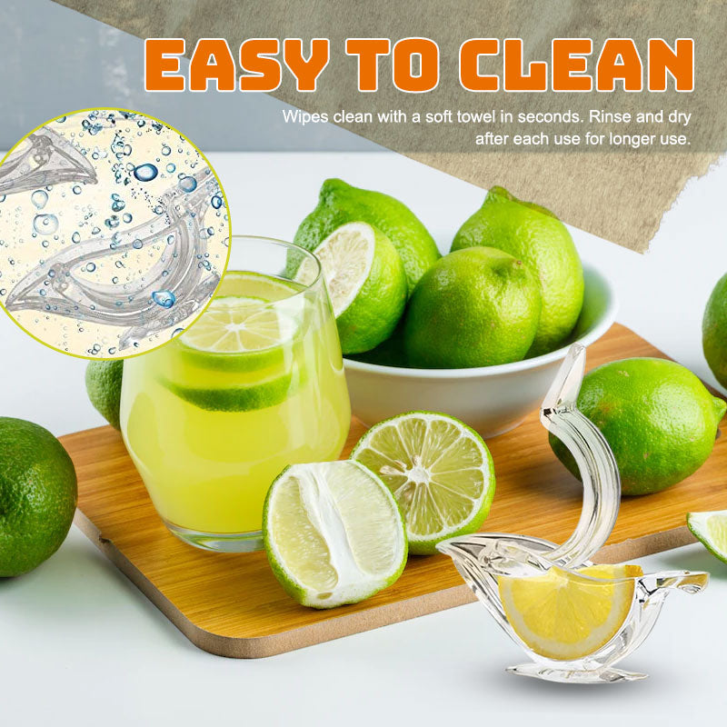 🍋 Acrylic Transparent bird Lemon Squeezer