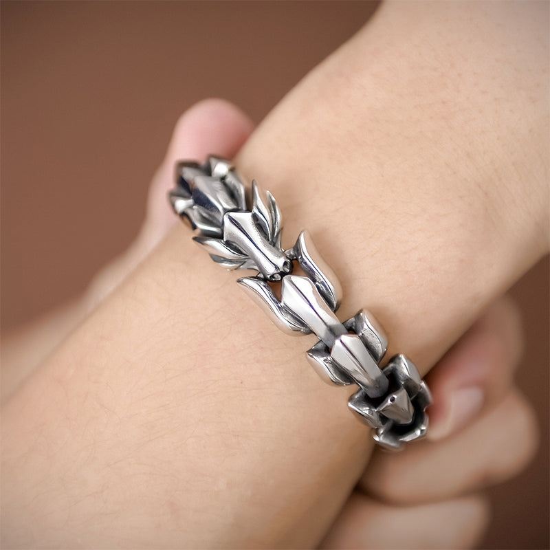 Dragon Keel Chain Link Bracelet for Men
