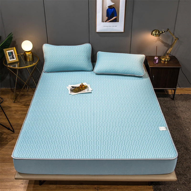 Summer Ice Silk Mat Washable Mattress Protector