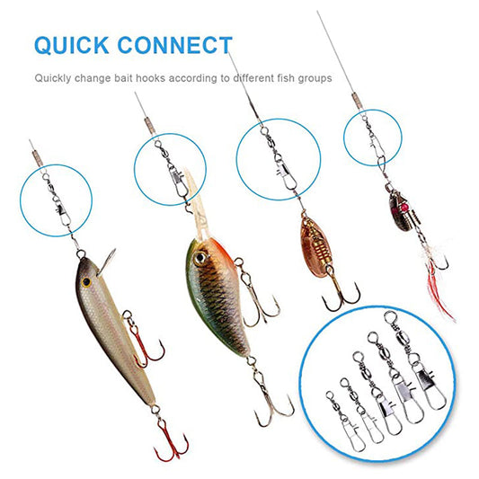 Boxed Fishing Bottle Swivel B Connector