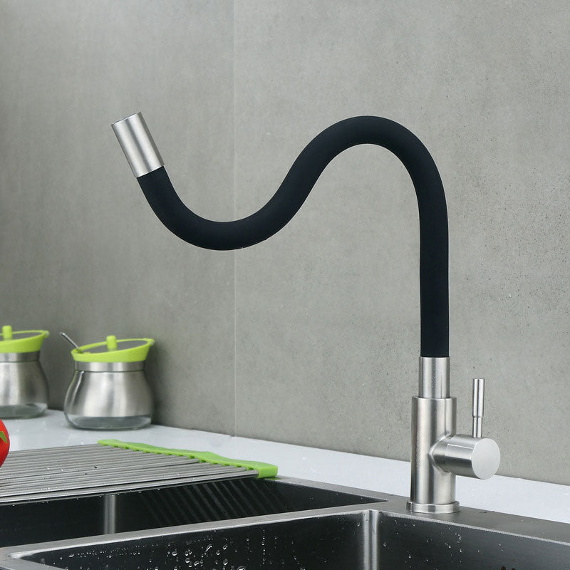 Single Cold Universal Rotary Sink Faucet