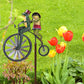Frog Motorcycle Wind Spinner with Metal Stake