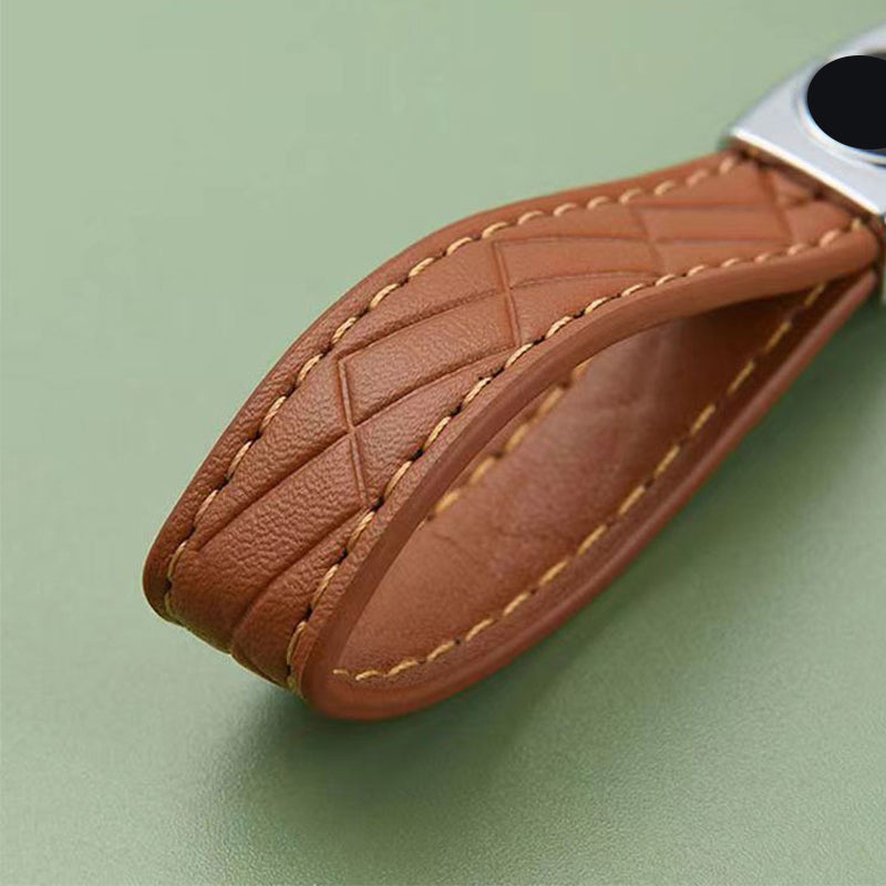 Square Leather Key Chain